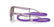 RAY BAN 9052S 7147B1 - Mauve Wayfarer Eyeglasses for Kids - side view
