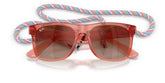RAY BAN 9069S 7225S0 - Red Wayfarer Eyeglasses for Kids - folded