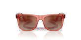 RAY BAN 9069S 7225S0 - Red Wayfarer Eyeglasses for Kids - front view