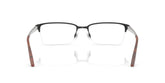 RALPH LAUREN 5089 9281 - Black Rectangle Eyeglasses for Men - back view