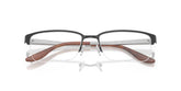 RALPH LAUREN 5089 9281 - Black Rectangle Eyeglasses for Men - folded