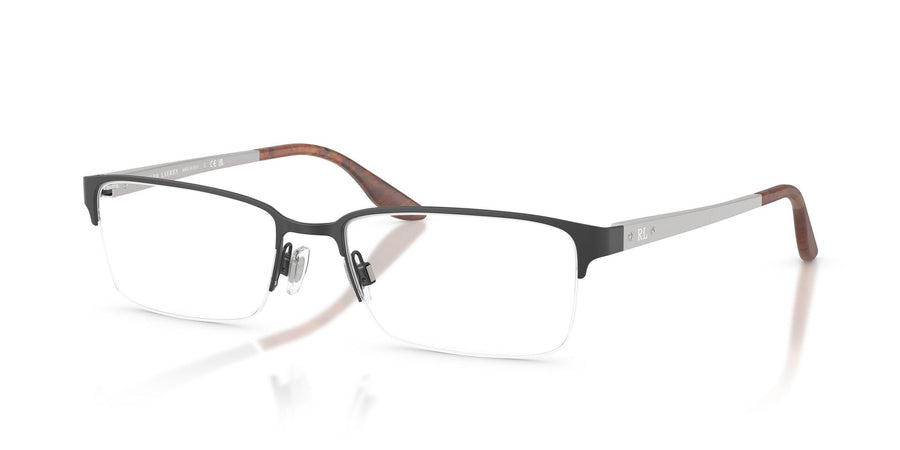 RALPH LAUREN 5089 9281 - Black Rectangle Eyeglasses for Men
