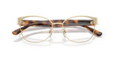 RALPH LAUREN 5137 9116 - Gold Cat-Eye Eyeglasses for Women - folded