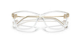 RALPH LAUREN 6247U 5002 - Transparent Rectangle Eyeglasses for Women - folded