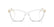RALPH LAUREN 6247U 5002 - Transparent Rectangle Eyeglasses for Women - front view
