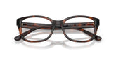 RALPH LAUREN 6252U 6241 - Brown Rectangle Eyeglasses for Women - folded