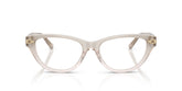 RALPH LAUREN 6257U 6112 - Grey Cat-Eye Eyeglasses for Women - front view