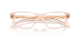 RALPH LAUREN 6257U 6305 - Pink Cat-Eye Eyeglasses for Women - folded