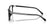 RALPH LAUREN 6264U 5001 - Black Rectangle Eyeglasses for Men - side view