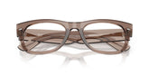 RAY BAN 0832V 8457 - Beige Wayfarer Eyeglasses for Men - folded