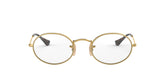 RAY BAN 3547V 2500 - Brown Oval Eyeglasses for Men - 360° view 0°