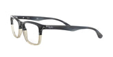 RAY BAN 5279 5540 - Grey Rectangle Eyeglasses for Men - 360° view 60°