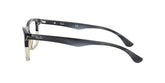 RAY BAN 5279 5540 - Grey Rectangle Eyeglasses for Men - 360° view 90°