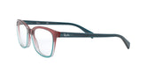 RAY BAN 5362 5834 - Blue Cat-Eye Eyeglasses for Women - 360° view 60°