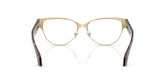VERSACE 1318 1252 - Gold Cat-Eye Eyeglasses for Women - back view