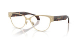 VERSACE 1318 1252 - Gold Cat-Eye Eyeglasses for Women