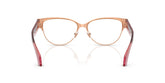VERSACE 1318 1412 - Gold Cat-Eye Eyeglasses for Women - back view