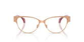 VERSACE 1318 1412 - Gold Cat-Eye Eyeglasses for Women - front view