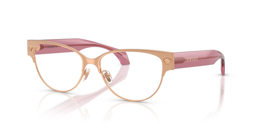 VERSACE 1318 1412 - Gold Cat-Eye Eyeglasses for Women