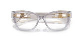 VERSACE 3347 5305 - Grey Cat-Eye Eyeglasses for Women - folded