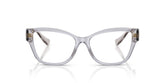 VERSACE 3347 5305 - Grey Cat-Eye Eyeglasses for Women - front view