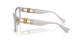 VERSACE 3347 5305 - Grey Cat-Eye Eyeglasses for Women - side view