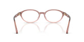 VERSACE 3393D 5435 - Brown Oval Eyeglasses for Women - back view