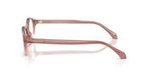 VERSACE 3393D 5435 - Brown Oval Eyeglasses for Women - side view