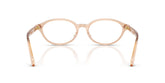 VERSACE 3393D 5518 - Brown Oval Eyeglasses for Women - back view