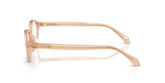 VERSACE 3393D 5518 - Brown Oval Eyeglasses for Women - side view