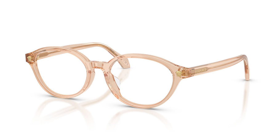 VERSACE 3393D 5518 - Brown Oval Eyeglasses for Women
