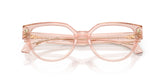 VERSACE 3394D 5339 - Pink Cat-Eye Eyeglasses for Women - folded