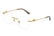 DOLCE & GABBANA 1363 02 - Gold Cat-Eye Eyeglasses for Women - view 6