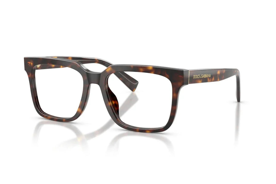 DOLCE & GABBANA 3422 502 - Brown Rectangle Eyeglasses for Men