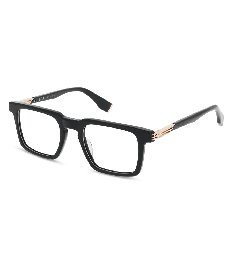 POLICE VPLR69 700 - Black Square Eyeglasses for Men