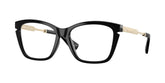BURBERRY 2427U 3001 - Black Cat-Eye Eyeglasses for Women - view 6
