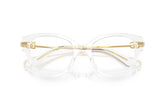 DOLCE & GABBANA 3438 3133 - Transparent Cat-Eye Eyeglasses for Women - view 5