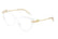 DOLCE & GABBANA 3438 3133 - Transparent Cat-Eye Eyeglasses for Women - view 6