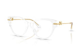 DOLCE & GABBANA 3438 3133 - Transparent Cat-Eye Eyeglasses for Women - view 7