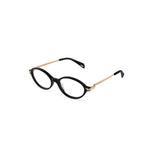 POLICE VPLU03 700 - Black Oval Eyeglasses for Women