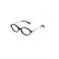 POLICE VPLU03 700 - Black Oval Eyeglasses for Women