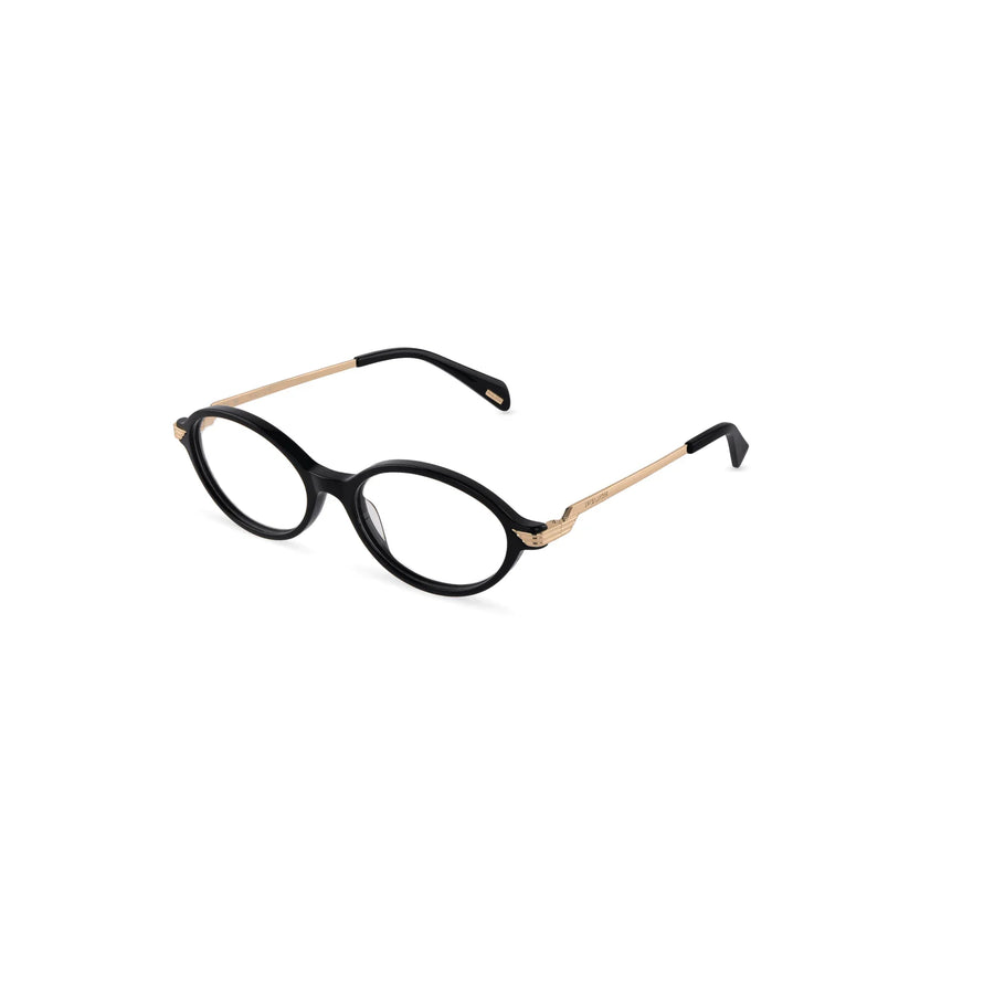 POLICE VPLU03 700 - Black Oval Eyeglasses for Women