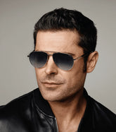 POLICE SPLR77 579 - Silver Aviator Sunglasses for Men - view 2