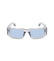 POLICE SPLR82E 04G0 - Transparent Rectangle Sunglasses Unisex - view 2