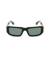 POLICE SPLR82E 700Y - Black Rectangle Sunglasses Unisex - view 2