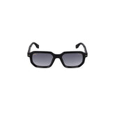 POLICE SPLU82 700 - Black Rectangle Sunglasses for Men - view 2