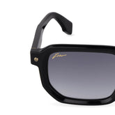 POLICE SPLU82 700 - Black Rectangle Sunglasses for Men - view 10