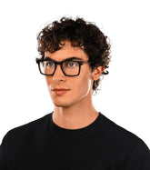 POLICE VPLR69 700 - Black Square Eyeglasses for Men - view 4