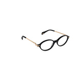 POLICE VPLU03 700 - Black Oval Eyeglasses for Women - view 8