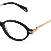 POLICE VPLU03 700 - Black Oval Eyeglasses for Women - view 10
